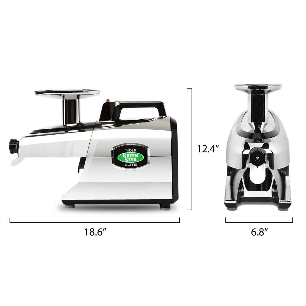 Tribest Greenstar Elite Jumbo Twin Gear Slow Masticating Juicer – Silver