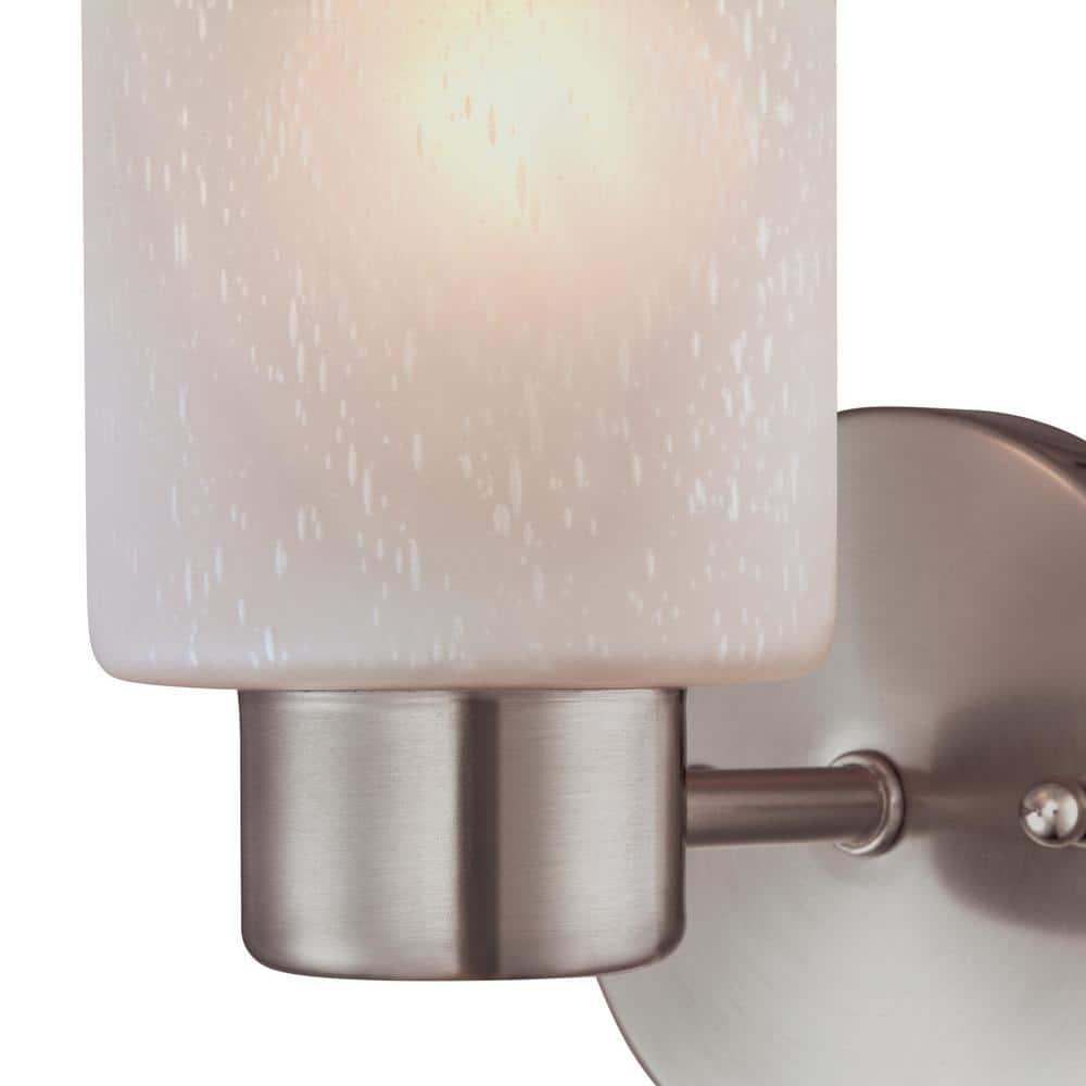 Westinghouse Sylvestre 1-Light Brushed Nickel Gray Wall Sconce