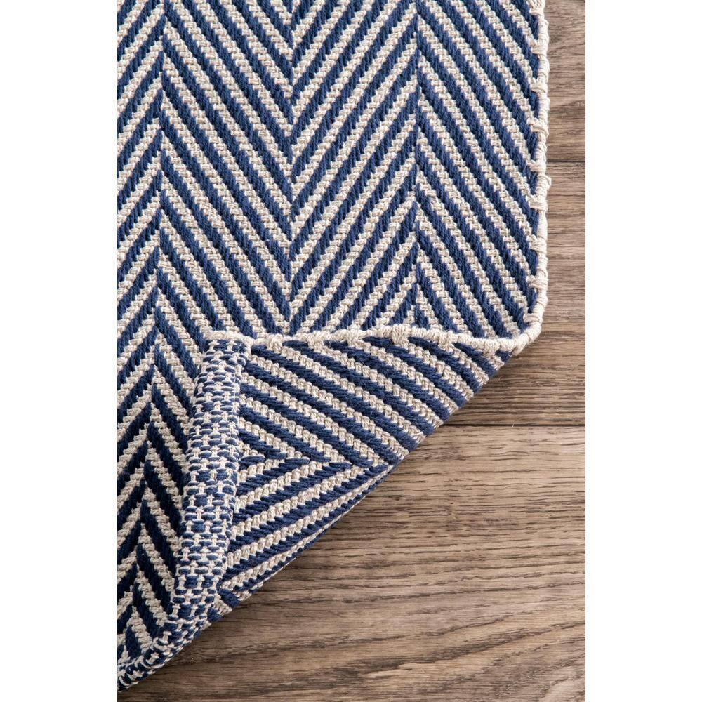 Nuloom Hand Loomed Kimberley Area Rug Navy 6' x 9'