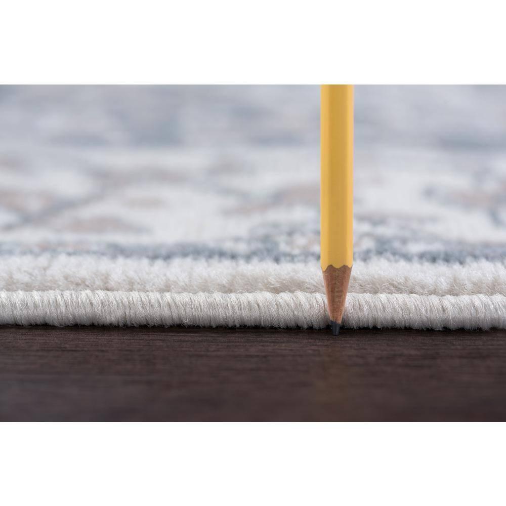 Tayse Madison 5 x 7 (ft) Loomed Polypropylene Cream Rectangular Indoor Floral/Botanical Oriental Area rug