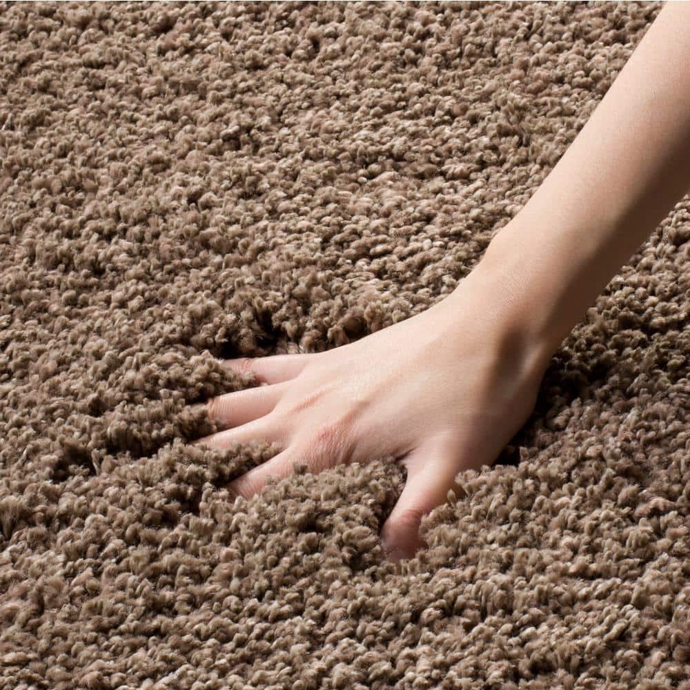 California Shag SG151 Power Loomed Indoor Accent Rug - Taupe - 3'x5' - Safavieh