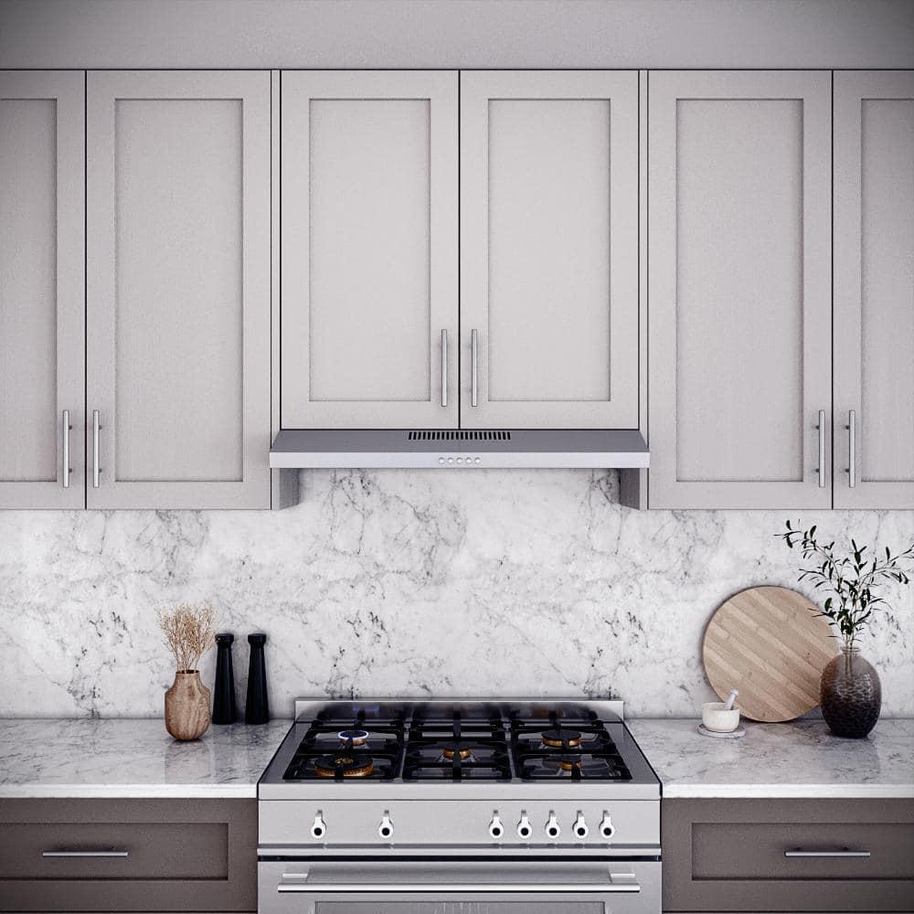 Streamline Lagundo 36" 80 Cubic Feet Per Minute Ducted Under Cabinet Range Hood with Mesh Filter and Light Included