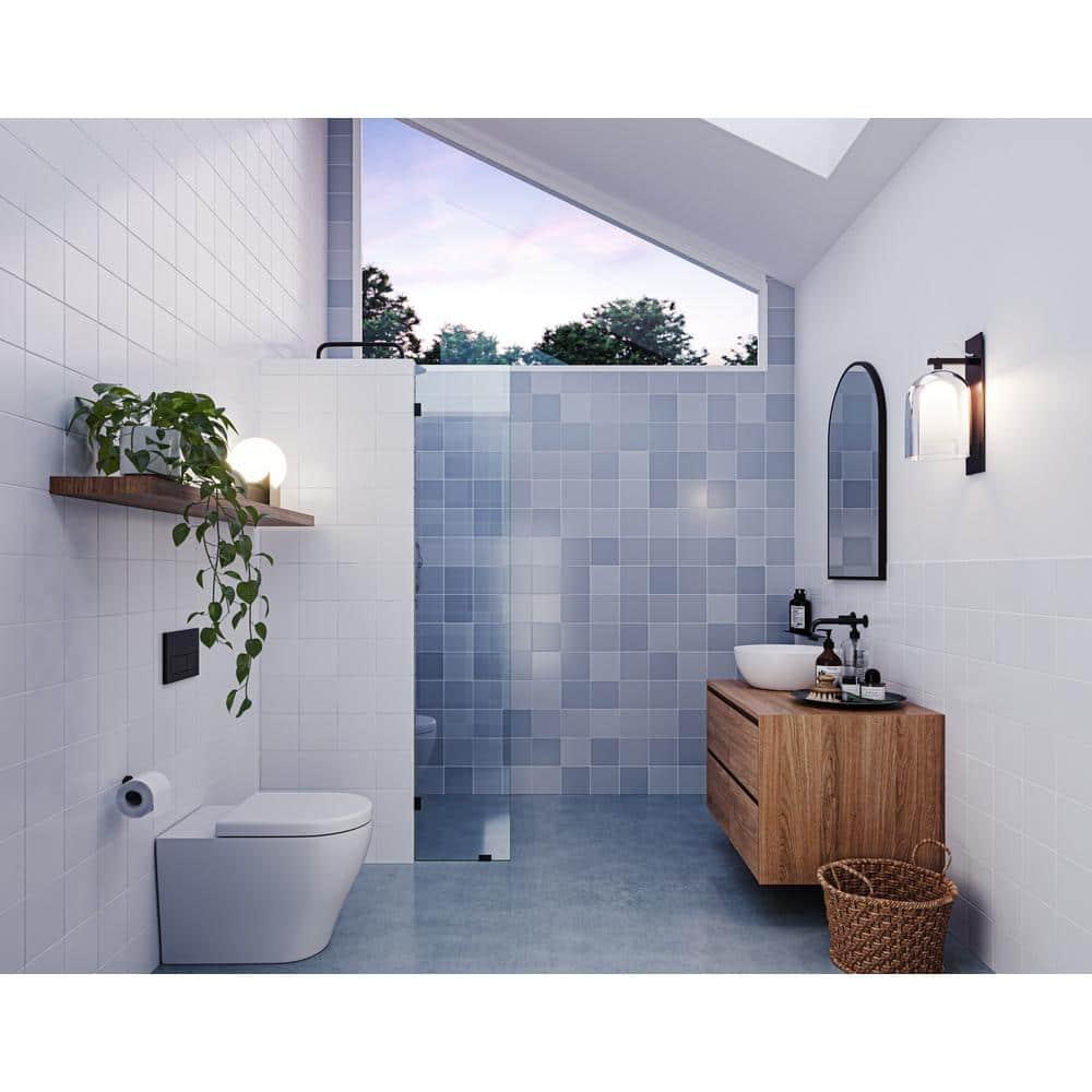 Vela 10.5 in. x 78 in. Fully Frameless Single Fixed Shower Panel