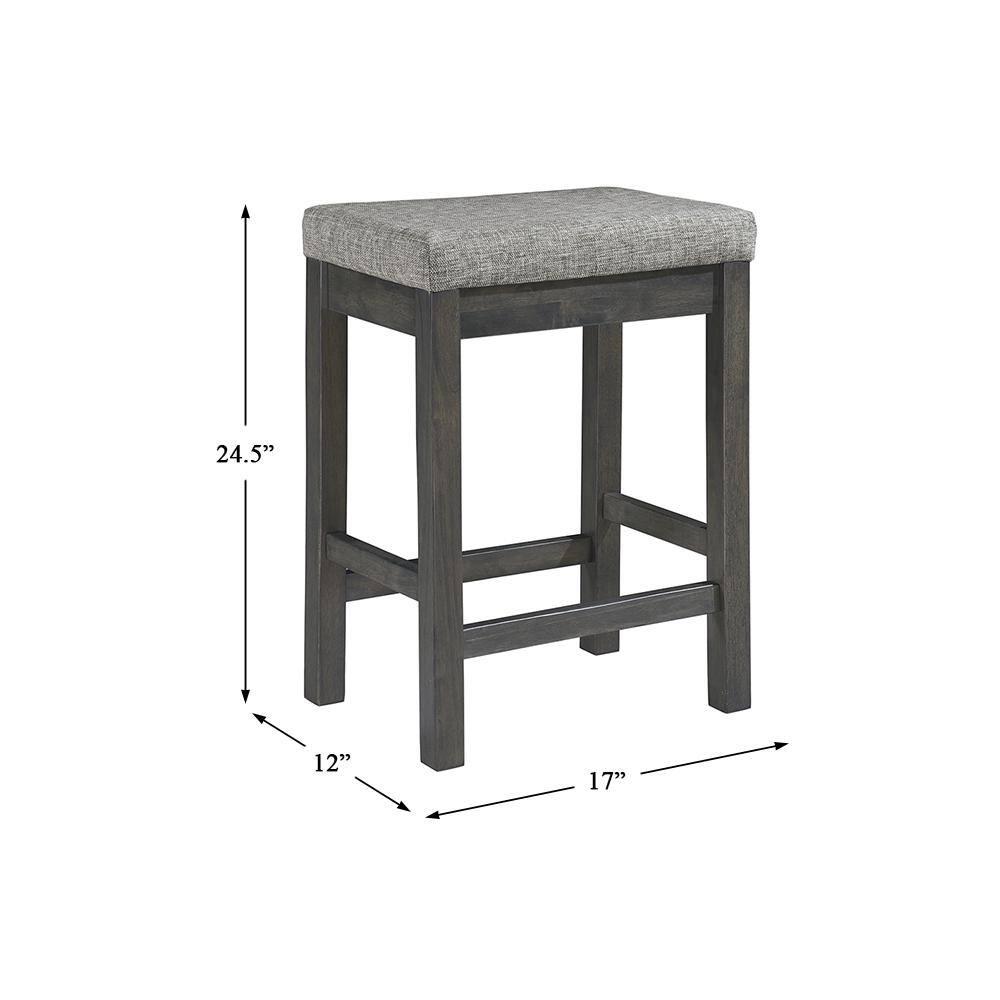 Lexicon Connected 4 Piece Wood Counter Height Dining Set in Brownish Gray