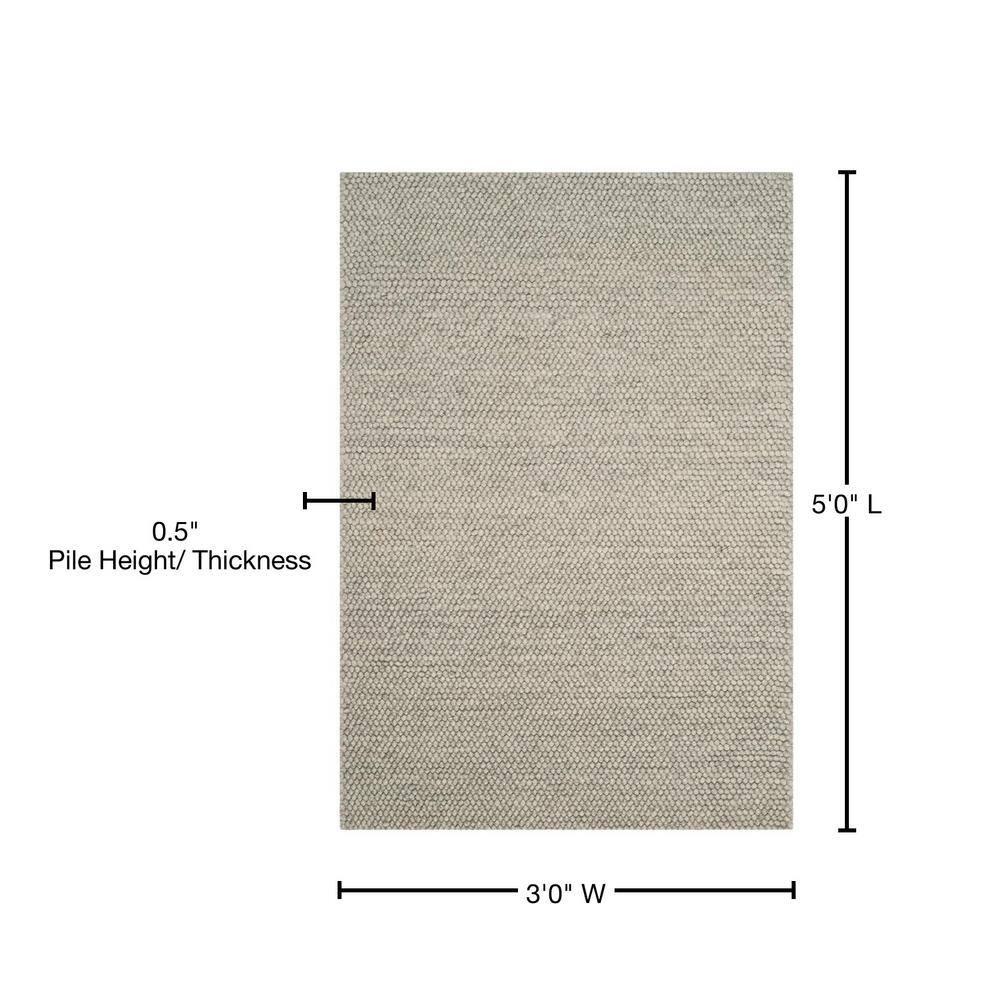 Natura NAT620 Hand Woven Area Rug - Silver - 3'x5' - Safavieh.