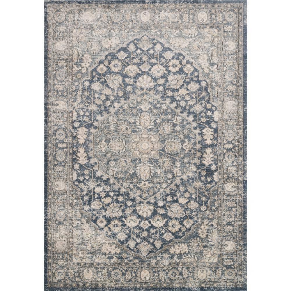 Loloi Teagan Denim / Mist 2'-8" x 4' Accent Rug