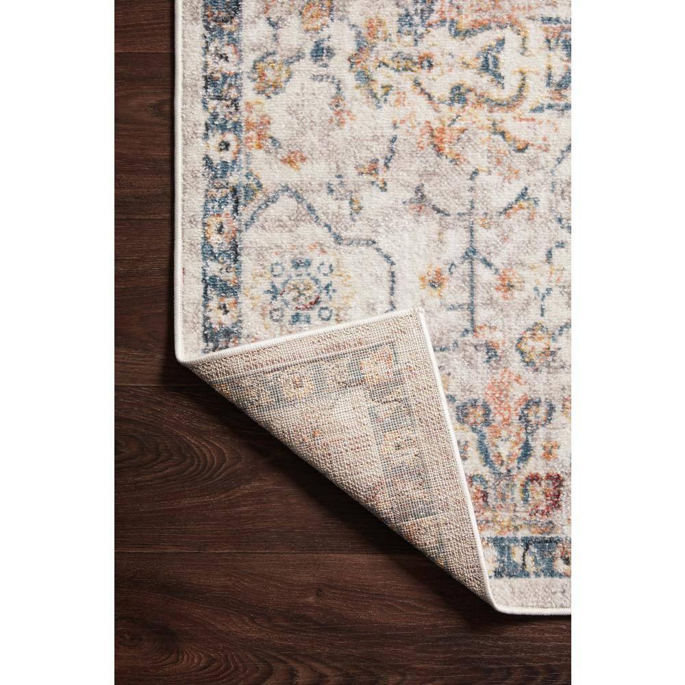 Loloi II Cassandra Collection CSN-03 Dove / Navy Oriental Area Rug 2'-6" x 7'-9"