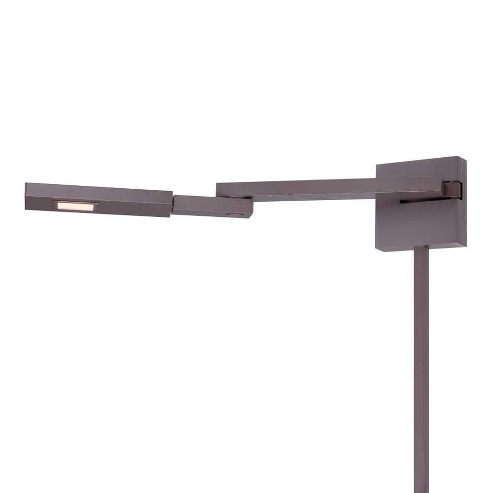 WAC Lighting Flip LED 3000K Left Contemporary Aluminum Swing Arm in Bronze