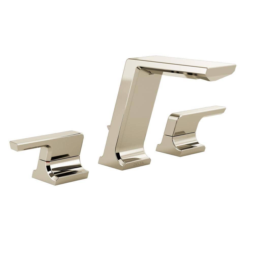 Pivotal Widespread Bathroom Faucet with Drain Assembly