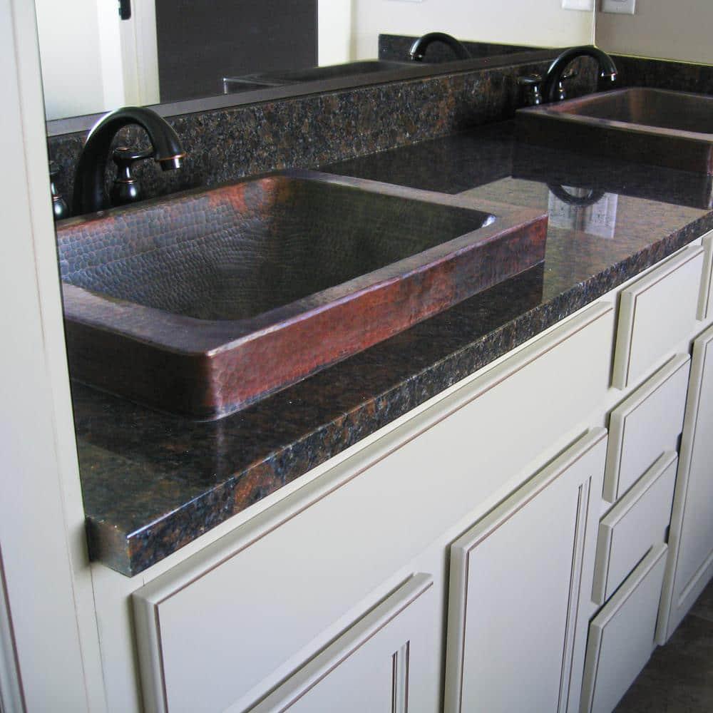 Novatto 14'' Copper Rectangular Bathroom Sink