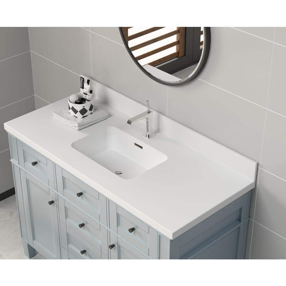 Dyconn Faucet 51'' Single Bathroom Vanity Top with Sink