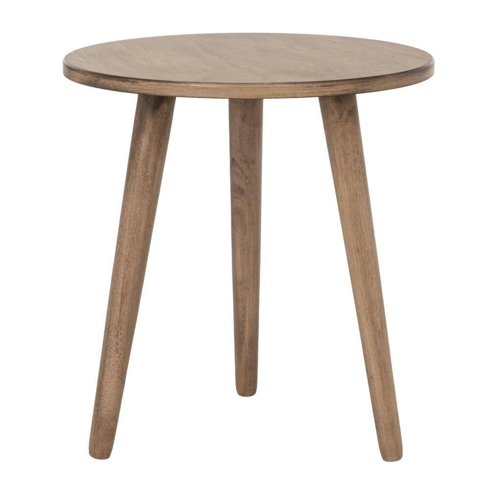 Orion Round Accent Table - ACC5700B - Light Brown - Safavieh