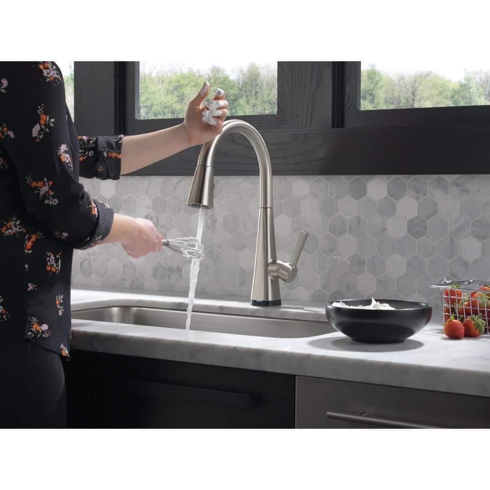 Lenta Pull Down Sprayer Touch Kitchen Sink Faucet, Touch Control Kitchen Faucet