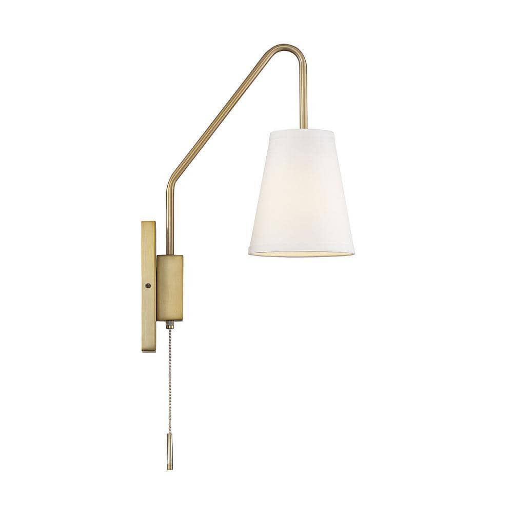 Savoy House Owen 1 - Light Swing Arm Lamp in  Warm Brass