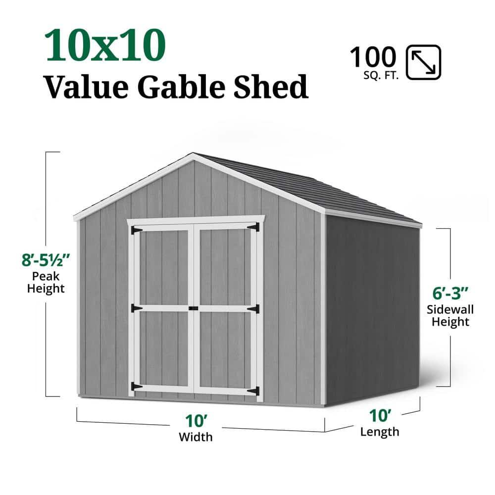 Little Cottage Co. Value Gable Outdoor Wood Storage Shed & Reviews | Wayfair