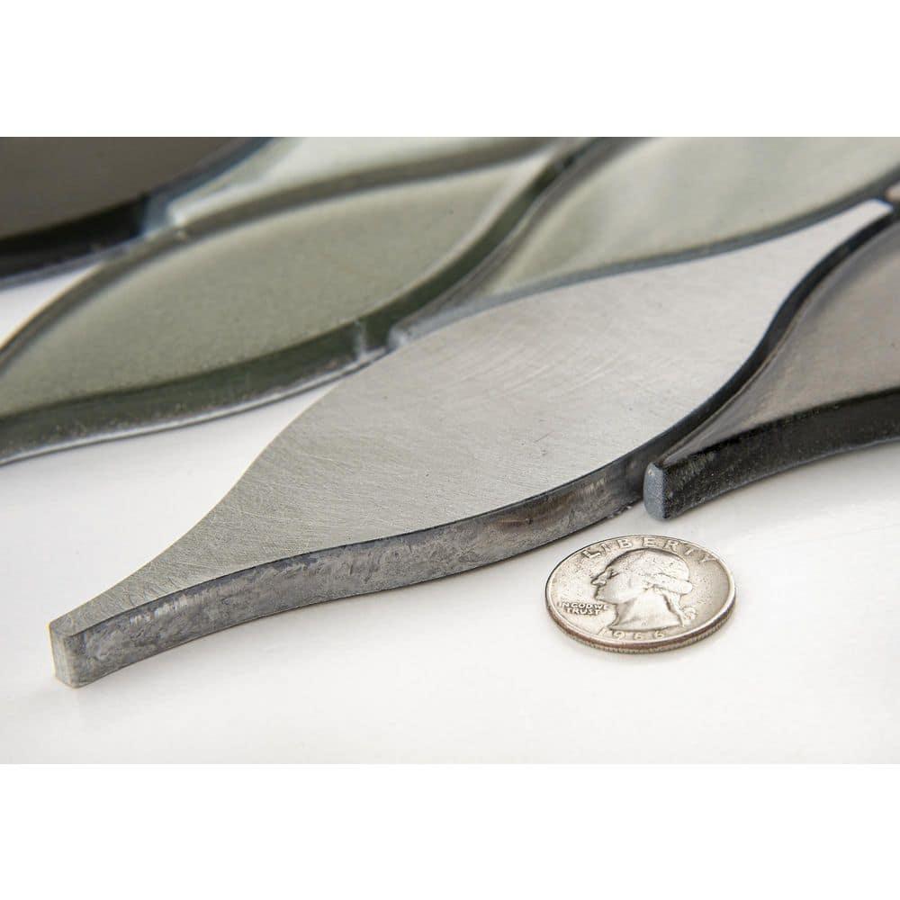 SAMPLE-Zeille Tripper Arabesque Metal and Glass Mosaic Wall and Floor Tile