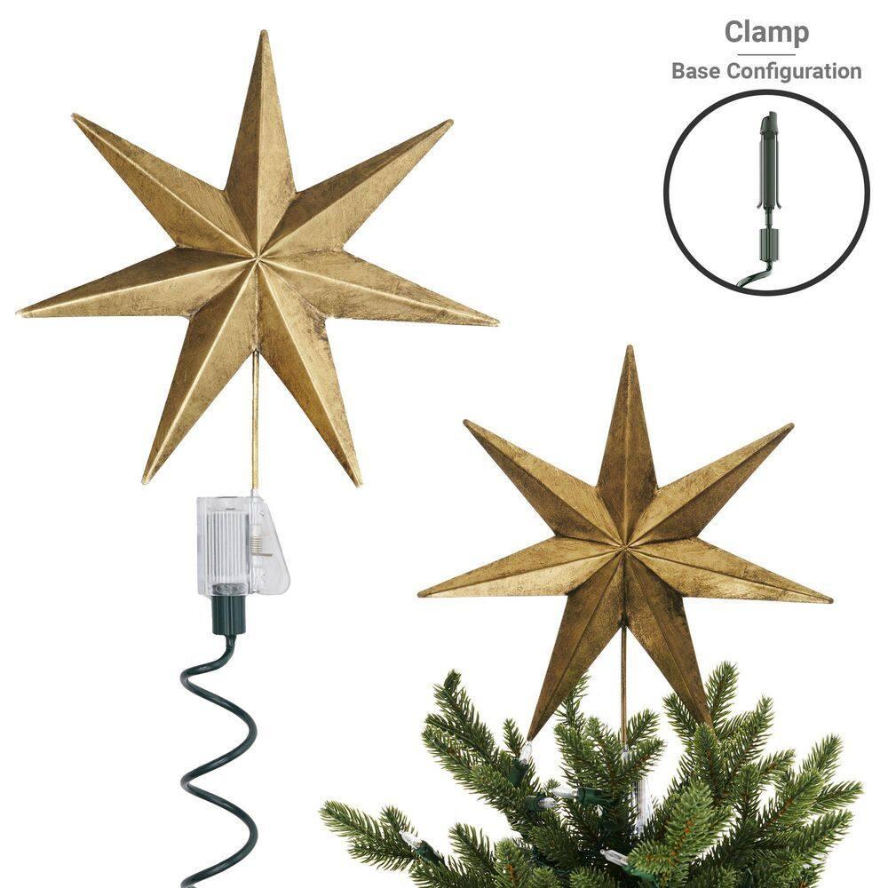 [Christmas Tree Topper Holder] - Twist-on Holiday Universal Tree Topper Stabilizer Fits All Base Types- Metal Green Support Rod with Adjustable attachments to stabilize Seasonal Treetop Ornaments