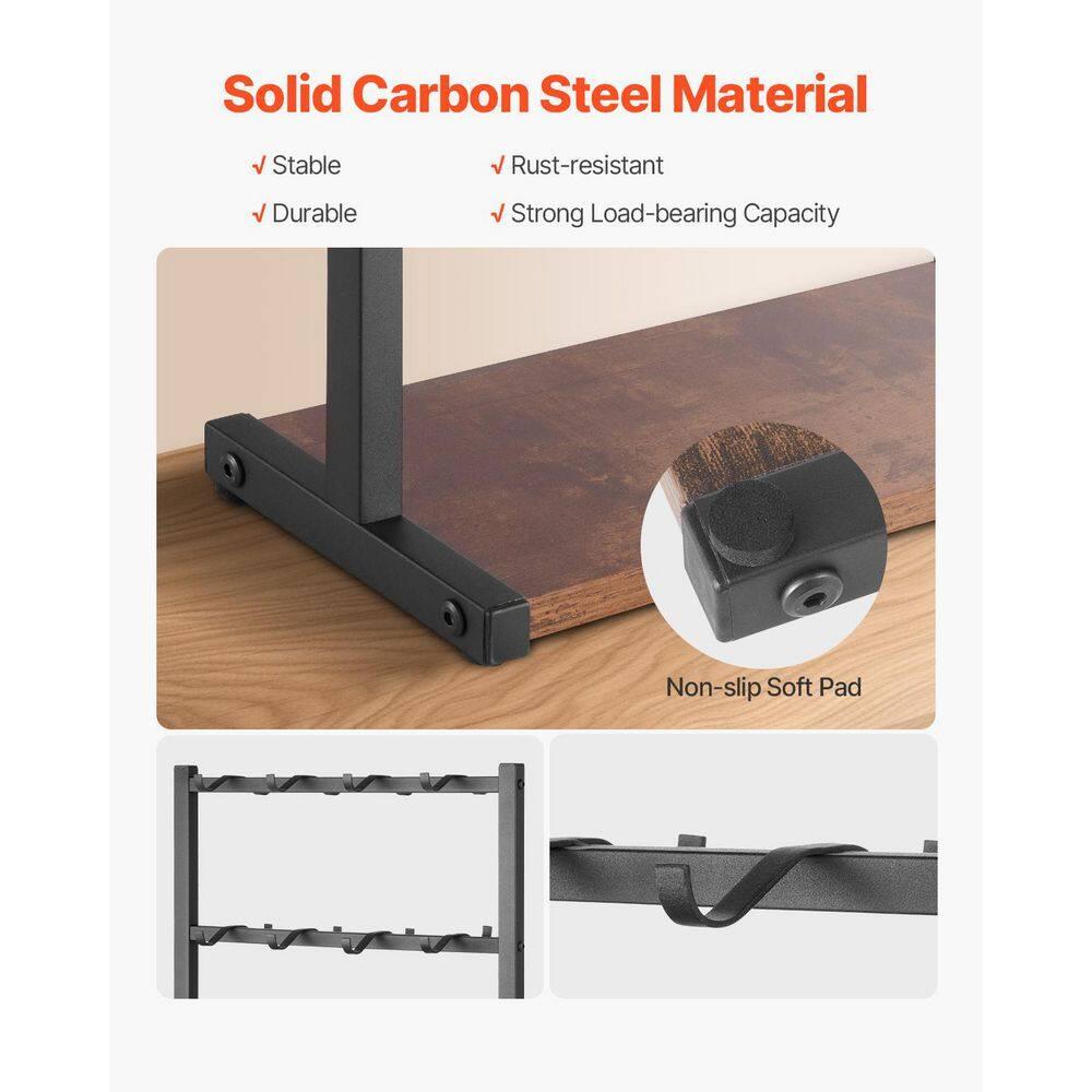 Coffee Mug Holder for Countertop, 16-Hooks Coffee Cup Holder with Storage Base, 2-Tier Mugs Tree Rack Carbon Steel