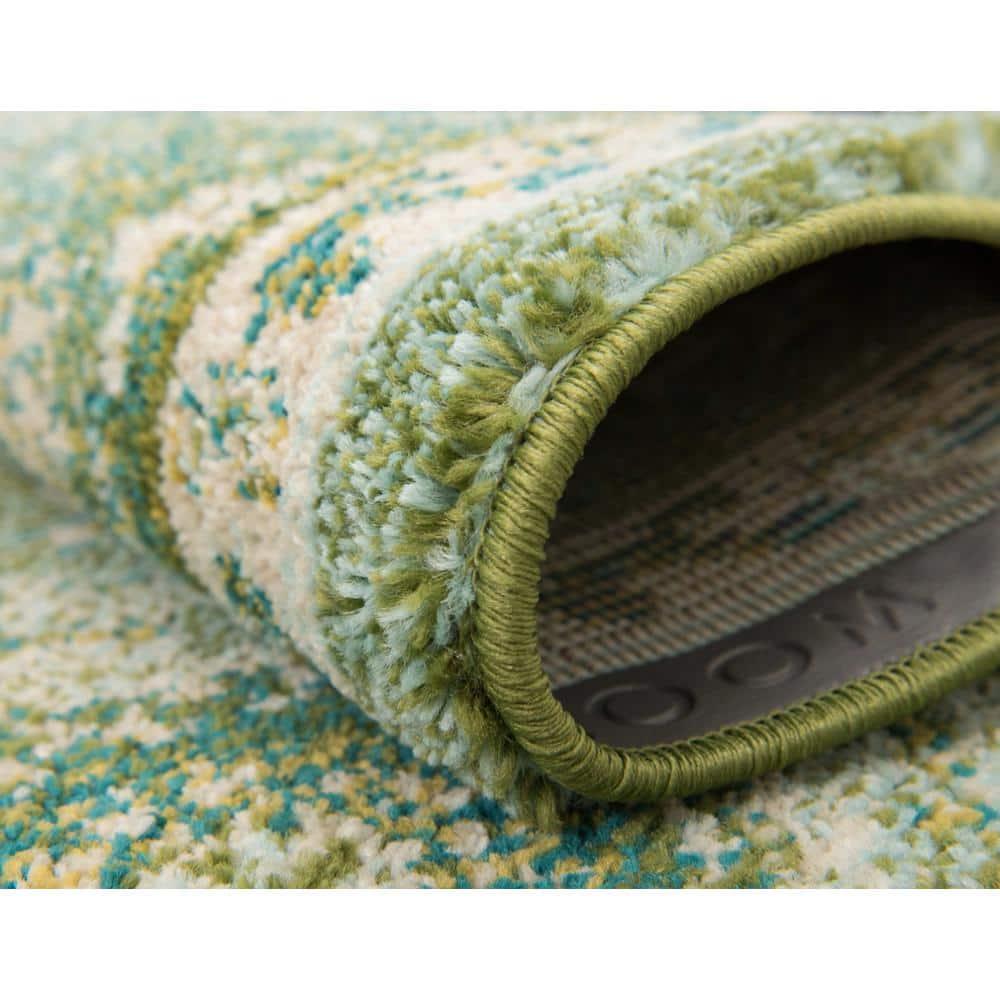 Kalf Abstract Green/Gray Rug