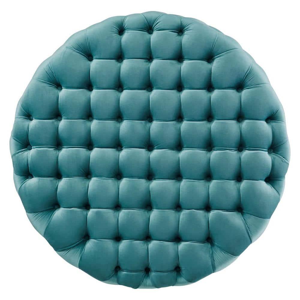 Modway Modway Amour Tufted Button Large Round Performance Velvet Ottoman