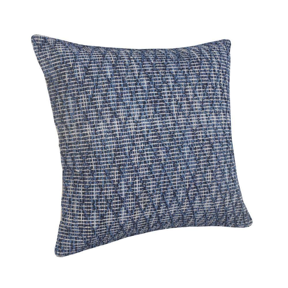 Elm & Oak Modern Traditional Blue Diamond Geometric Throw Pillow