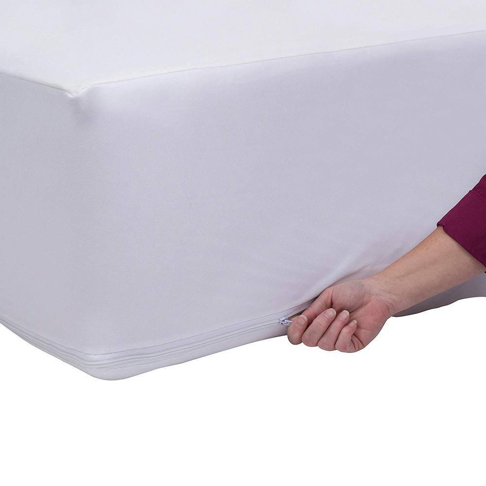 J&V TEXTILES Waterproof Bed Bug Proof Mattress Encasement Protector (Queen)