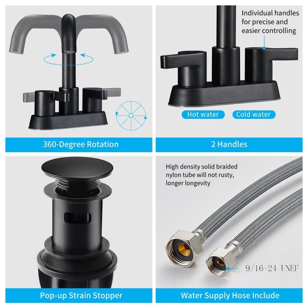 Centerset 2-handle Bathroom Faucet