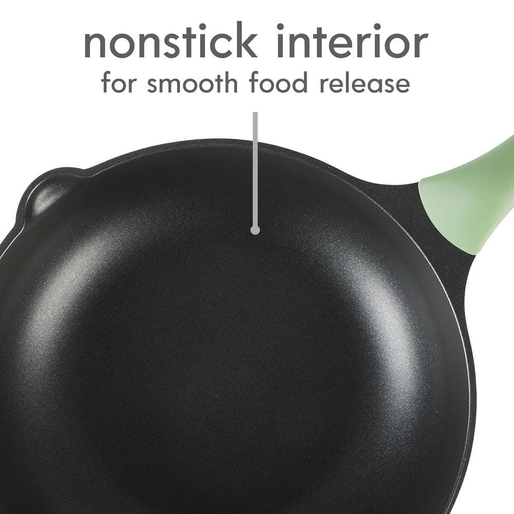 Kenmore Theodore 6 Quarts Non-Stick Aluminum Saute Pan with Lid