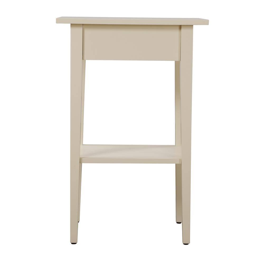 Passion Furniture Dalton 1-Drawer Beige Nightstand (28 in. H x 18 in. W x 14 in. D)