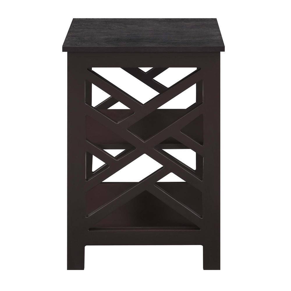 Convenience Concepts Titan End Table with Shelves, Multiple Finishes