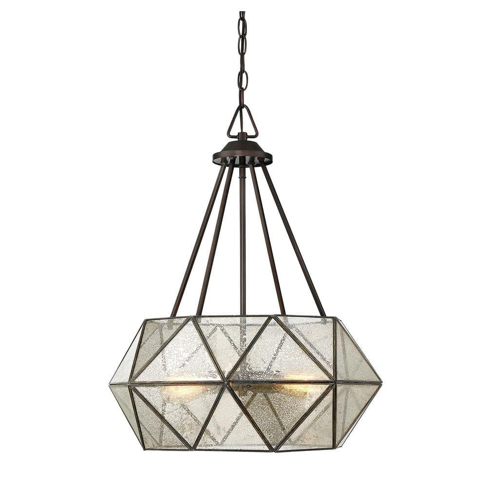 Sky 4 Light Metal Dimmable Geometric Chandelier