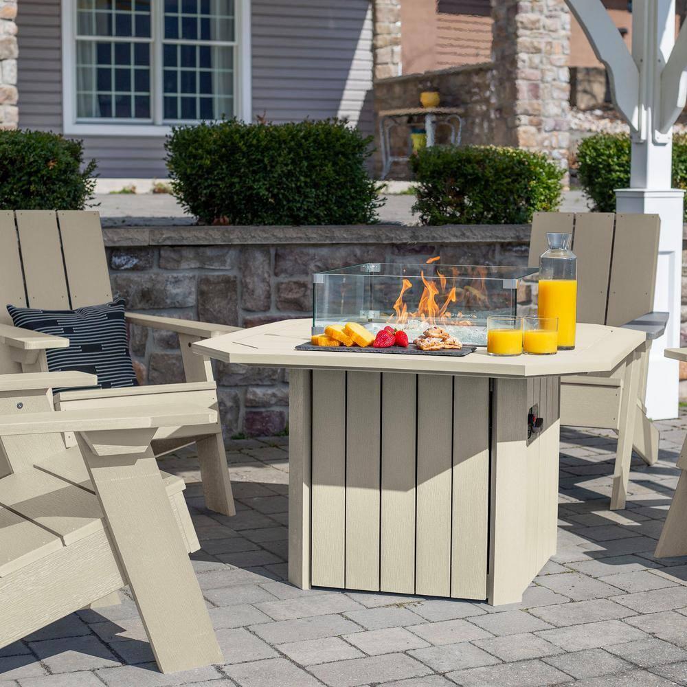 Highwood USA Plastic Adirondack Chair with Table
