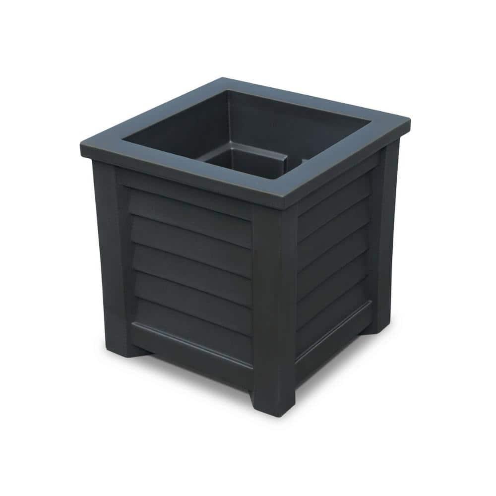 Mayne Inc. Lakeland Square Resin Planter with Water Reservoir
