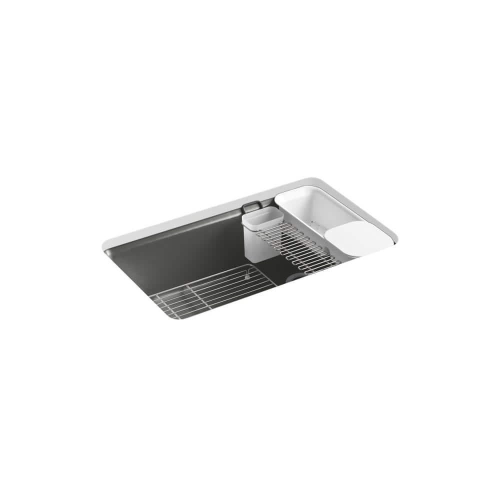 Riverby 33" x 22" x 9-5/8" Under-Mount Single-Bowl Kitchen Sink with Accessories