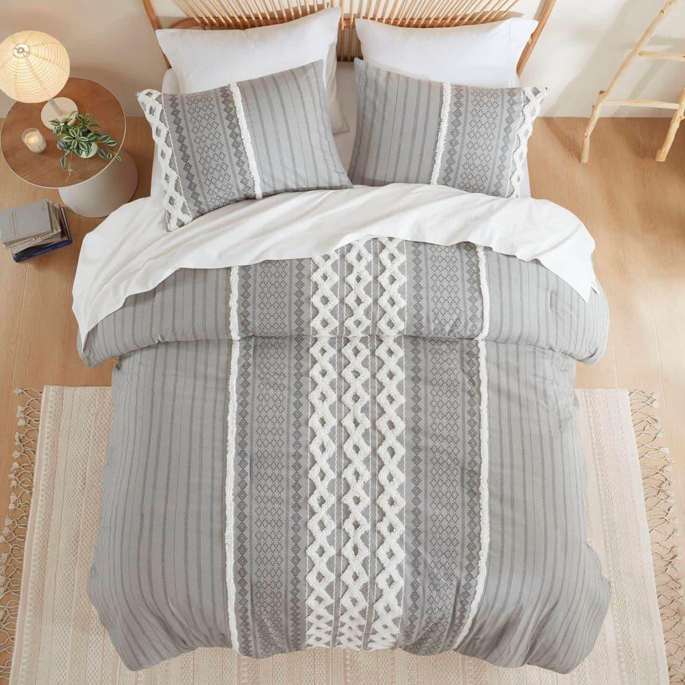 INK+IVY Imani Cotton Printed Duvet Cover Set