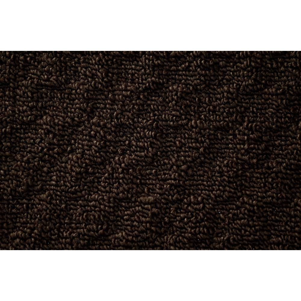 Garland Rug Town Square Mocha Kitchen Rug Set, 2 Piece Sliced Set (18"x28" Sliced, and 18"x28")