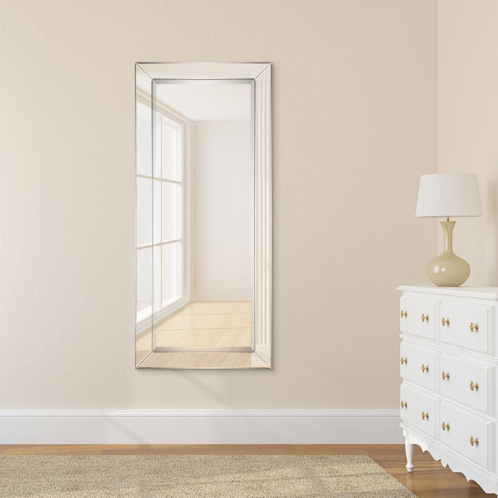 Empire Art Direct MOM-C10690-2454 24 x 54 in. Solid Wood Frame Covered Wall Mirror with Beveled Clear Mirror Panels - 1 in. Beveled Edge