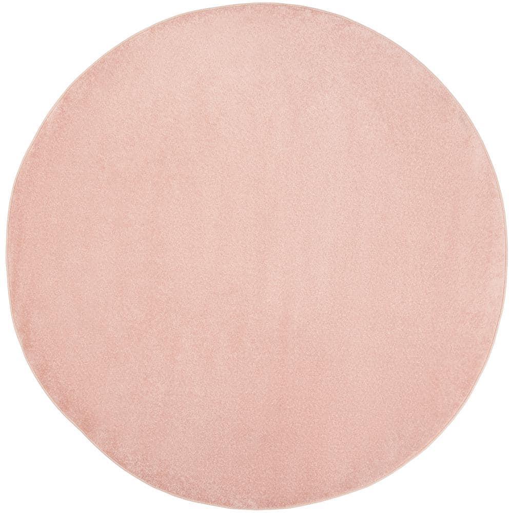 Nourison Essentials Easy Care Indoor Outdoor Area Rug - Pink 6' x Round