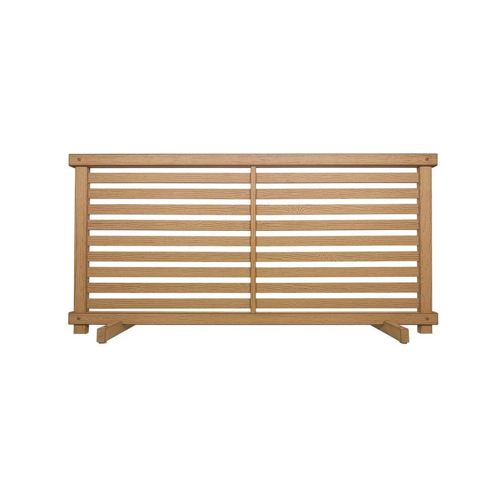 Zippity Outdoor Products 22in H x 44in W (2 Panels) Freestanding Zippity Portable Puppy Fence Kit, Cedar Color Dog Puppy Playpen, Dog Fence Outdoor for Yard, Vinyl Picket Outdoor Dog Fence, Dog Play Pen Indoors, ZP19072