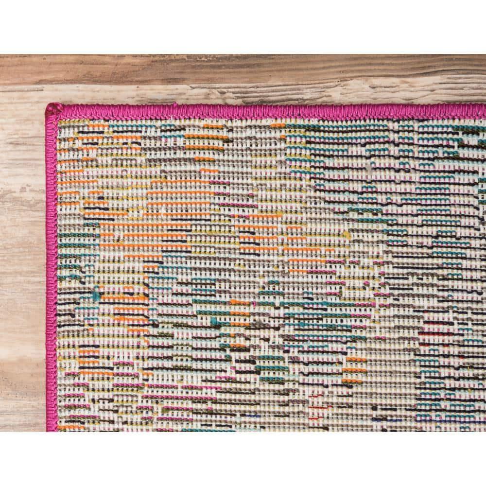 Unique Loom 6' 1 x 9' 0 Jardin Ivy Multi Area Rug