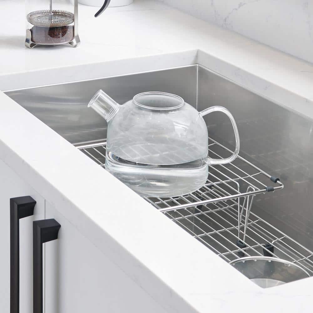 Stainless Steel Elevated Sink Grid for Quatrus Ergon, Cerana 33" and Cuvee 32" Super Single Sinks