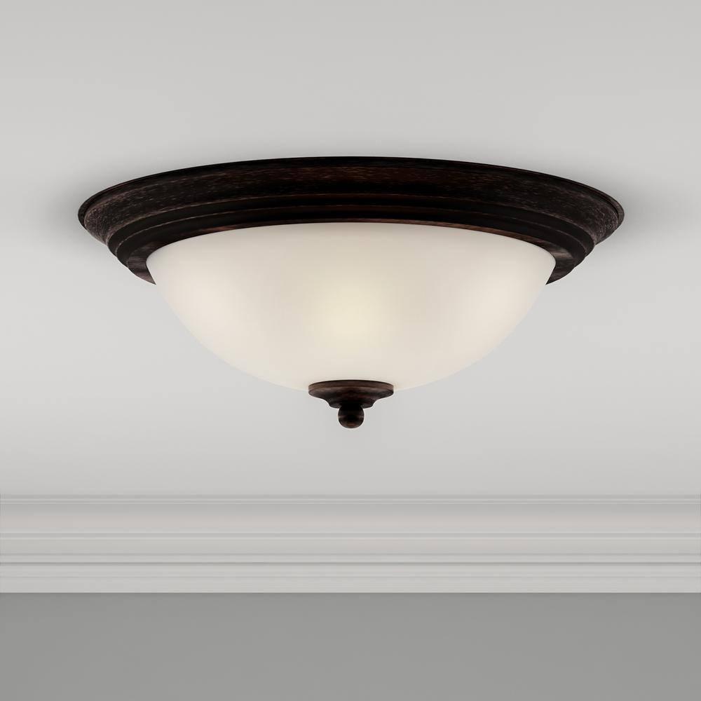 Maxim Lighting Essentials - 583x 3 - Light Flush Mount in  Oil Rubbed Bronze