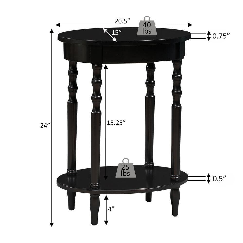 Convenience Concepts Classic Accents Brandi Oval End Table