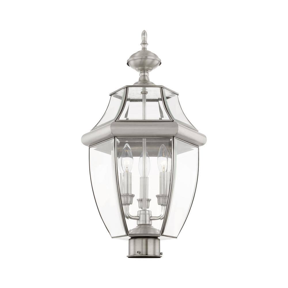 Livex Lighting Monterey 3 - Light Lantern in  Brushed Nickel