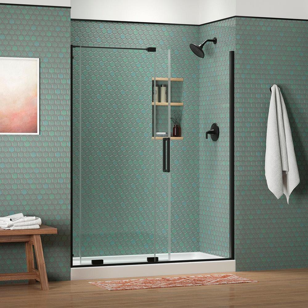 Echelon Sliding Shower Door, 71-3/4 In. H X 55-3/4 - 59-3/4 In. W, With 5/16 In. Thick Crystal Clear Glass
