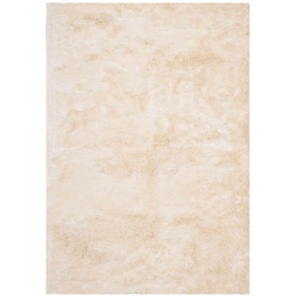 Paris Shag SG511 Hand Tufted Indoor Area Rug - Ivory - 8'x10' - Safavieh