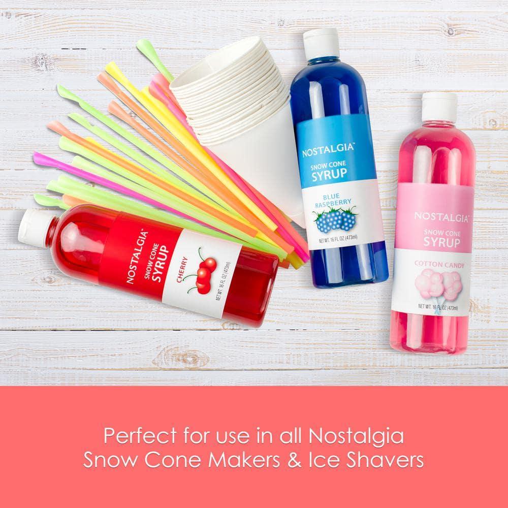 Nostalgia Nostalgia Retro Single Countertop Snow Cone Maker, Includes 1 Reusable Plastic Cup, Stainless Steel Blades