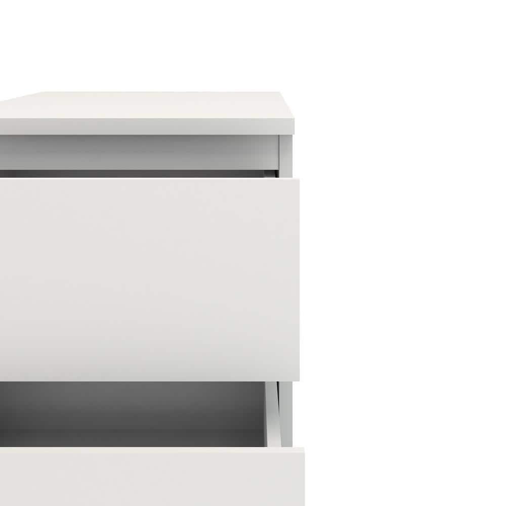 Tvilum, Aurora 2 Drawer Nightstand, White