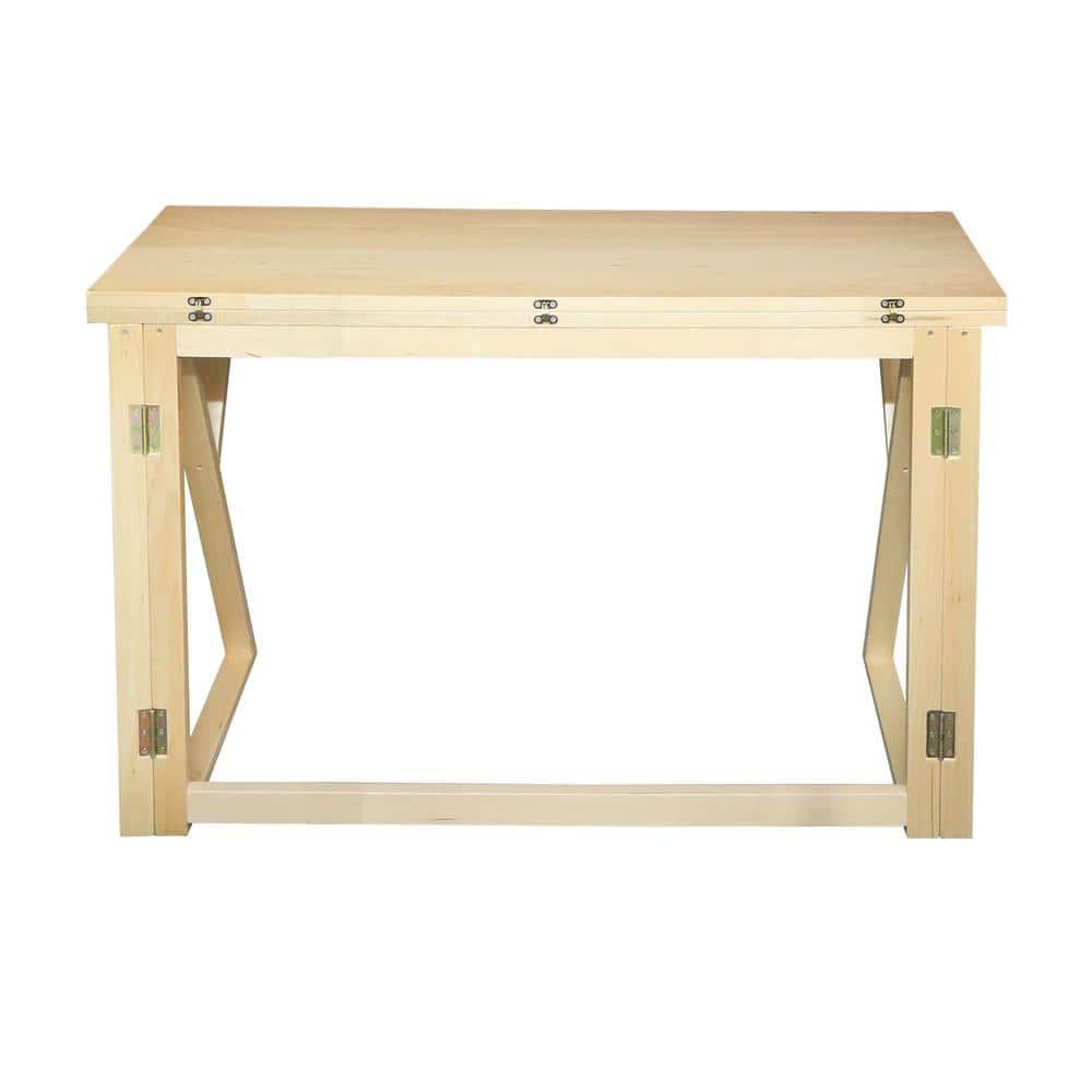 American Trails Aztecs Folding Console to Dining Convertible Table with Solid American Basswood