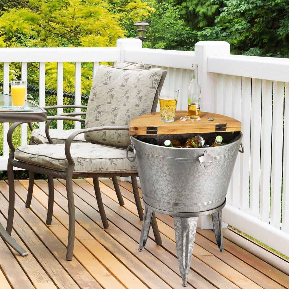 Laurel Foundry Modern Farmhouse® Maisy Metal Beverage Tub